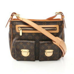 Louis Vuitton Hudson GM Shoulder Bag Leather Monogram Brown